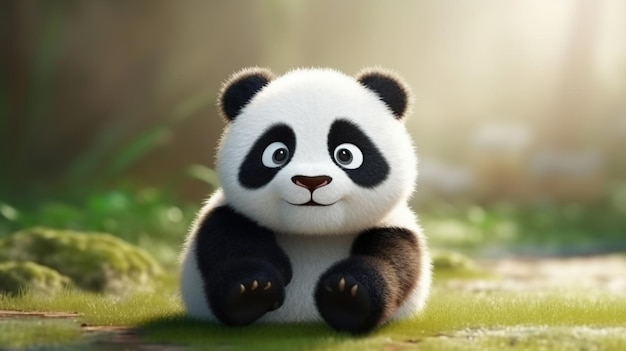 Qué panda tan lindo.