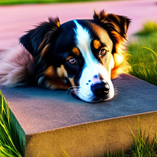 Qué perro tan hermoso.