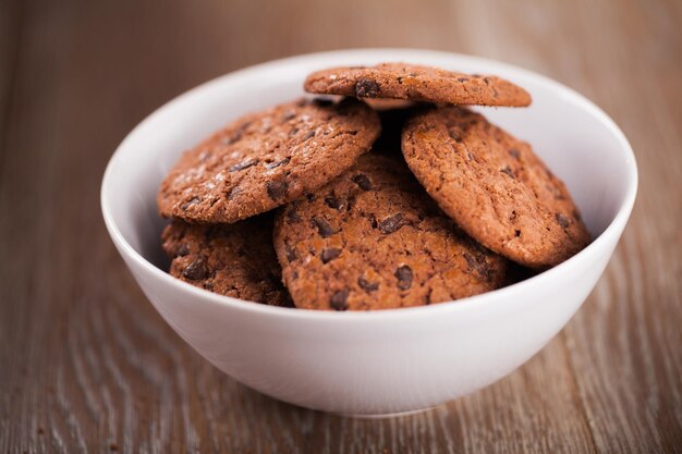 Quebre com biscoitos de chocolate