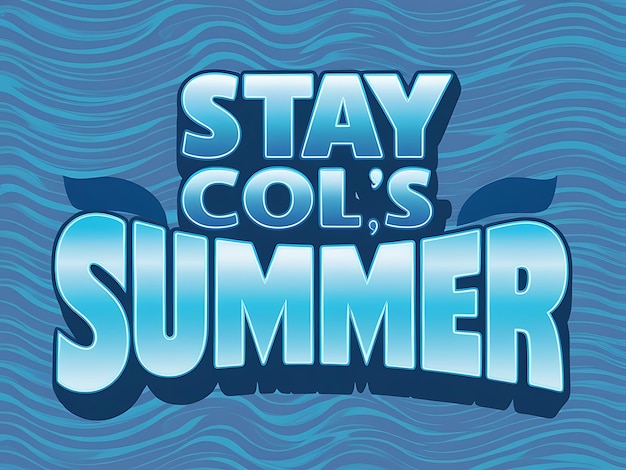 Quédate fresco este verano Un refrescante diseño azul