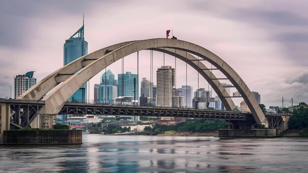 Se quedó en el puente de Sao Paulo a través de los Pinheiros