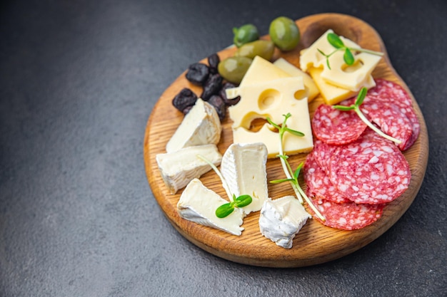 queijo prato lanche salsicha pão de azeitona fresco aperitivo refeição comida lanche na mesa