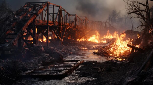 Queimando ponte quebrada gerador ai