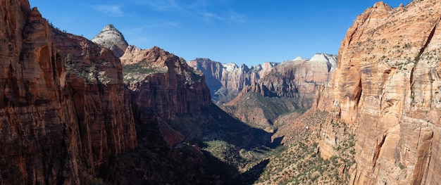 Querformat der Mountain Peaks Zion National Park Utah