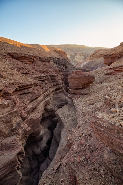 Querformat des Red Canyon in Eilat Israel