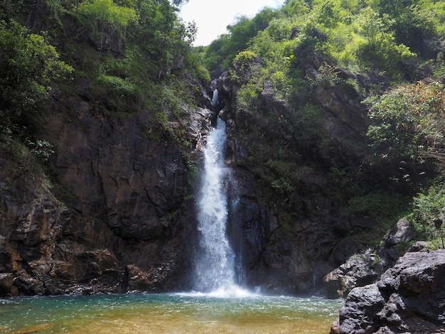 Querformat von Jokkradin Wasserfall Kanchanaburi Thailand