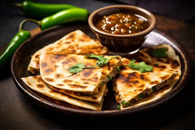 Quesadillas caseras con jalapeno