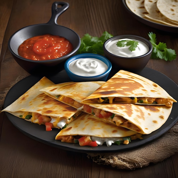 Foto quesadillas de pollo