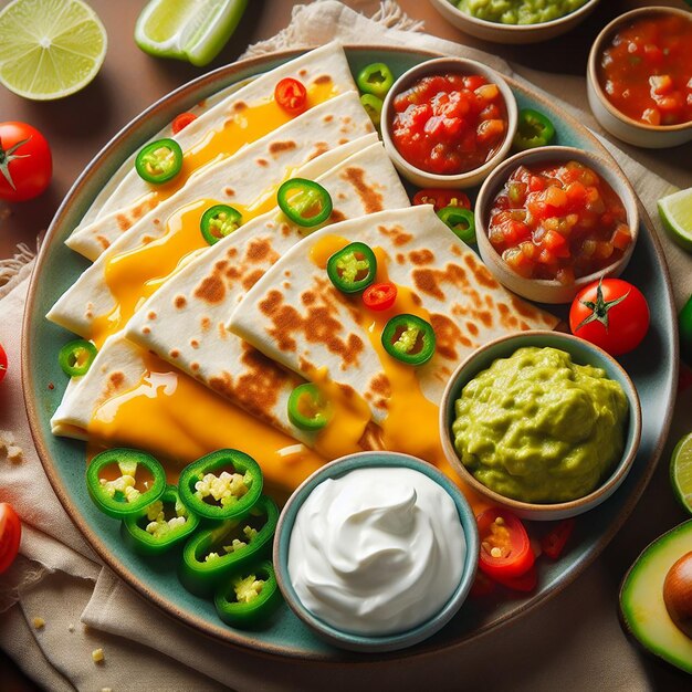 Quesadillas sind ein Bild der mexikanischen Küche