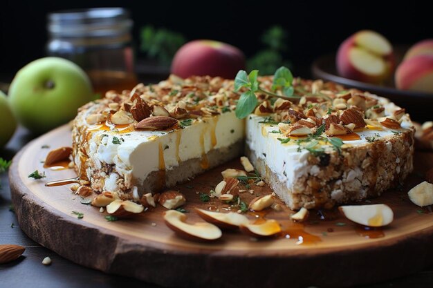 Queso de cabra de manzana y canela