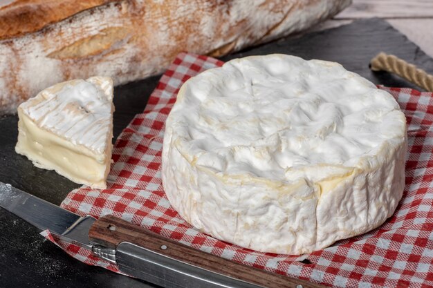 Queso Camembert tradicional Normandía Francesa