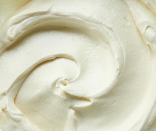 Queso crema mascarpone batido para hacer textura de helado