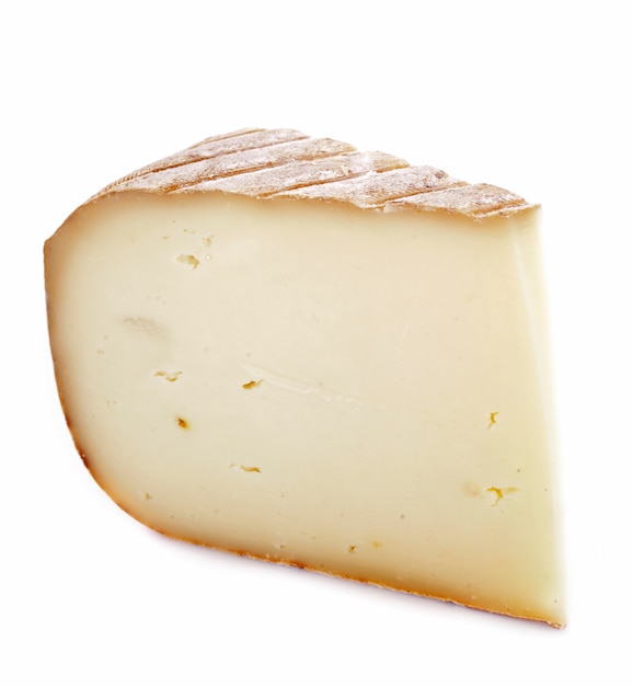 Queso de oveja en blanco