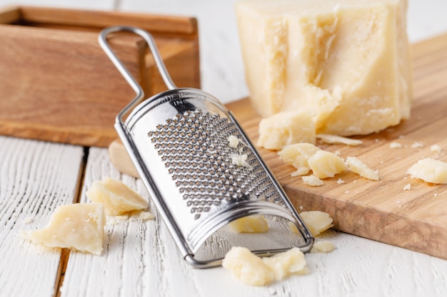 Foto queso parmesano orgánico gourmet