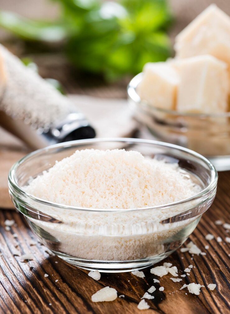 Foto queso parmesano rallado
