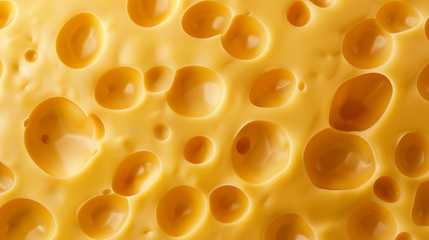 queso de primer plano con agujeros de fondo delicioso con un pedazo de queso