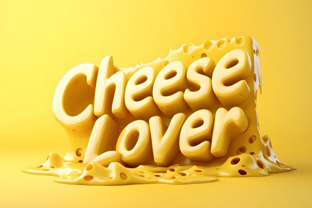 un queso que dice queso en él