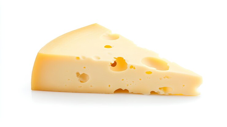 un queso que ha sido cortado en pedazos