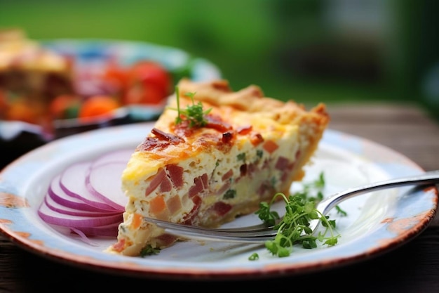 Quiche Bliss Flavor Symphony Extravaganza Fotografia tradicional de comida