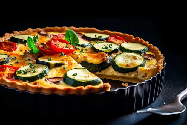 Quiche de calabacín y verduras Tarta de verduras