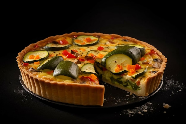 Quiche con calabazas y verduras Pastel de verduras