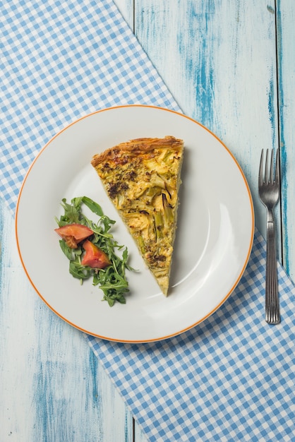 Quiche de brócolis e abobrinha