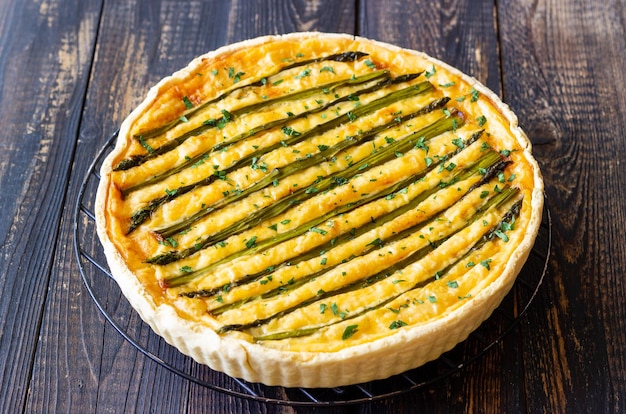 Quiche de espargos Comida vegetariana Cozinha francesa Torta