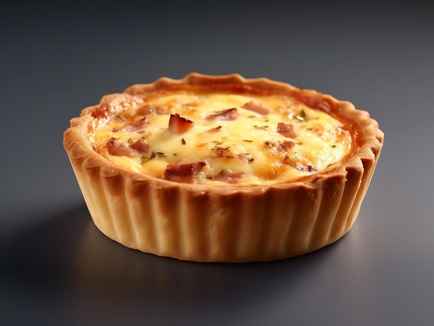 Quiche lorraine de cerca Ai generativo