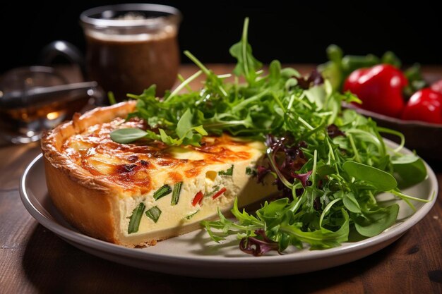 Quiche de pimienta roja y mozzarella