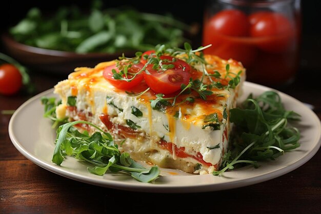 Quiche de tomate y Havarti con orégano