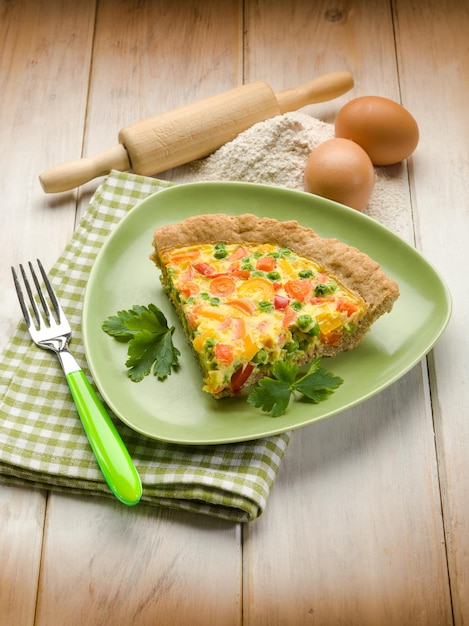 Quiche vegetariano