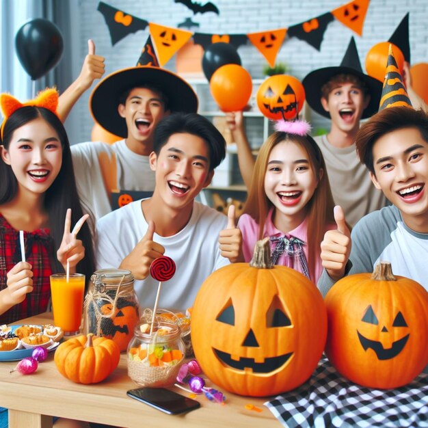 Foto ¿quién dice que los estudiantes no pueden divertirse en halloween?