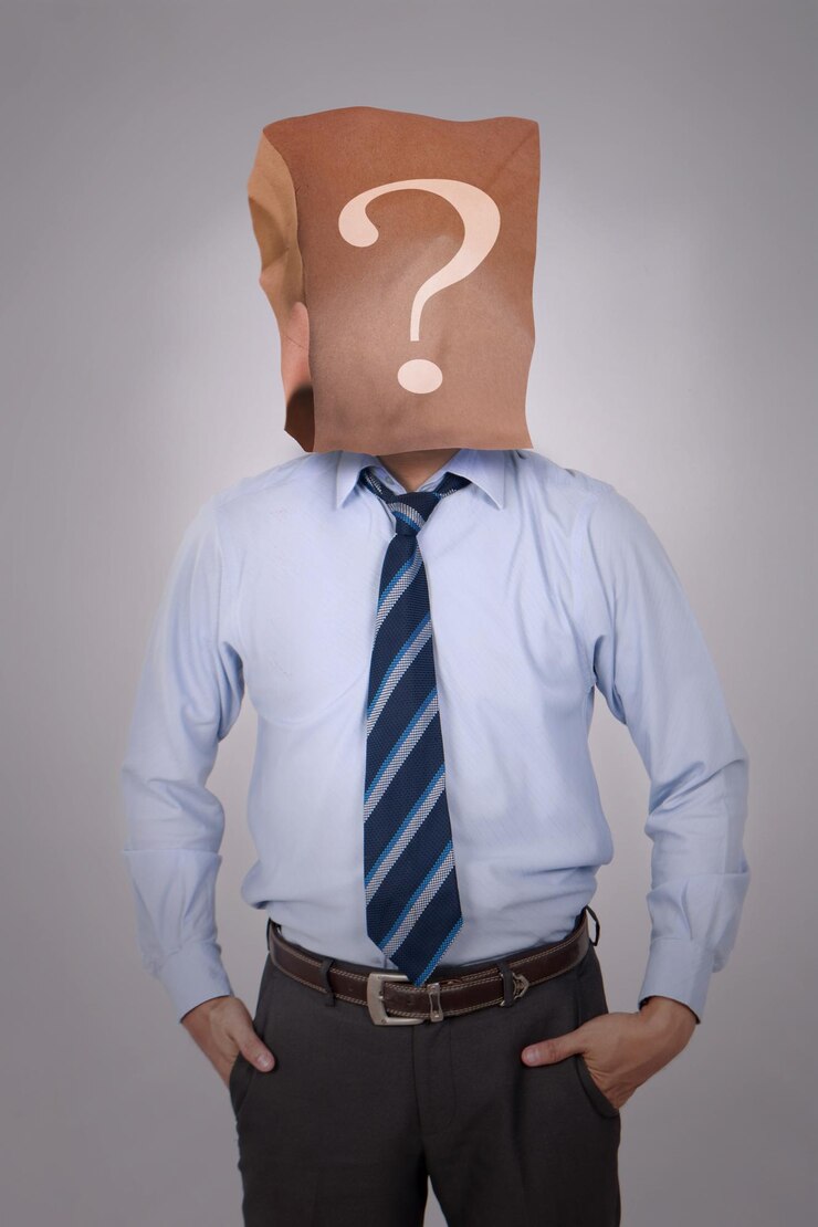 Foto ¿quién es usted, hombre de negocios disfrazado?