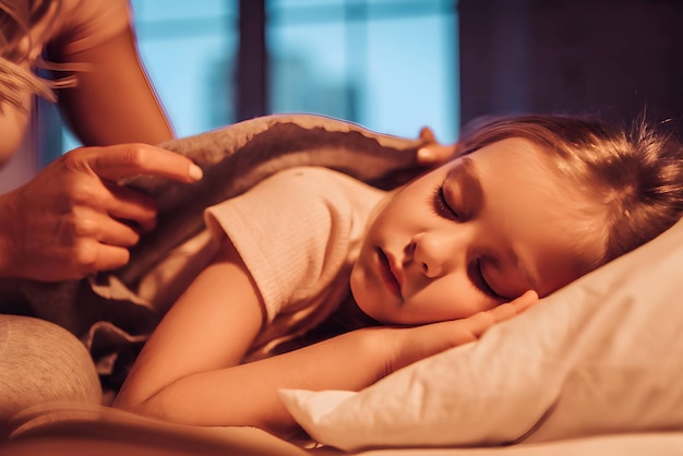 Quiero a mi madre mujer joven atractiva con una niña linda están pasando tiempo juntos en casa feliz concepto de familia día de la madre