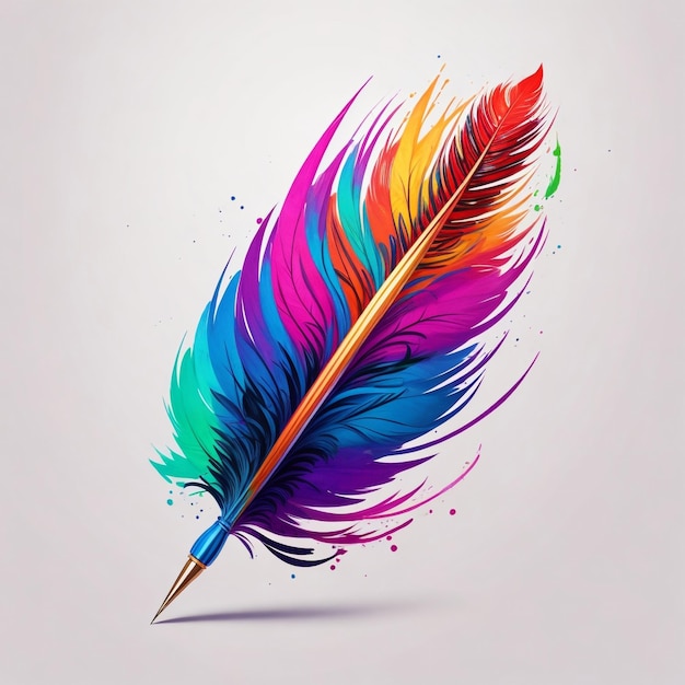 Quill_feather_pen farbenfülle