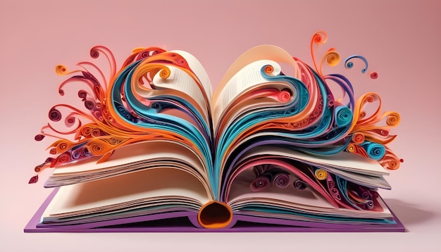 Quilling de livros mágicos