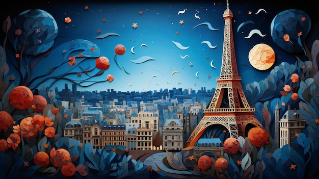 Quilling de papel Paris