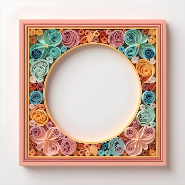 Quilling de quadros de imagens