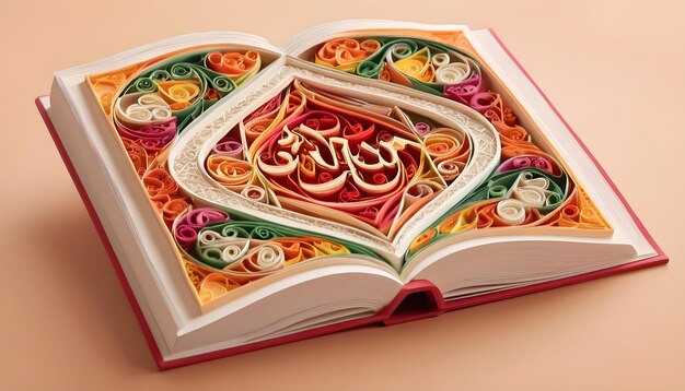 Quilling der Qur'an-Bücher