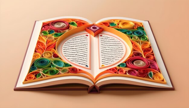 Quilling der Qur'an-Bücher