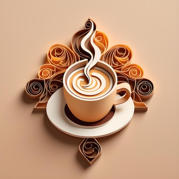 Quilling do Dia do Café