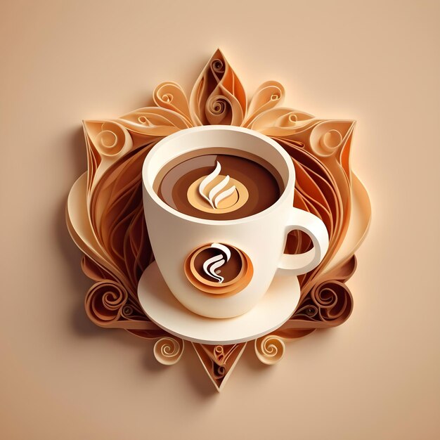 Quilling do Dia do Café