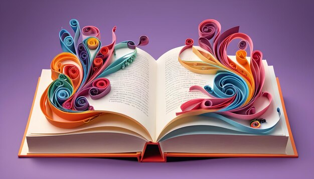 Quilling de libros mágicos