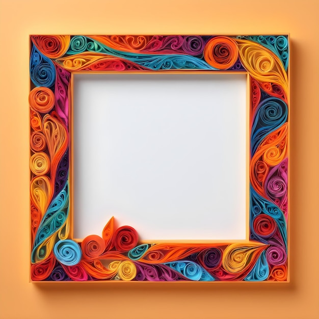 Foto quilling de marcos de imágenes