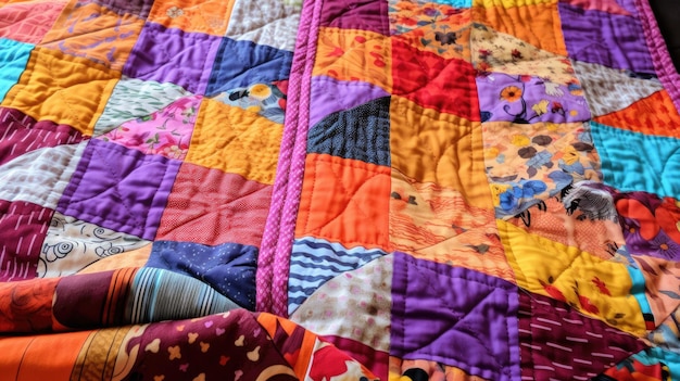 Foto quilting patchwork decke