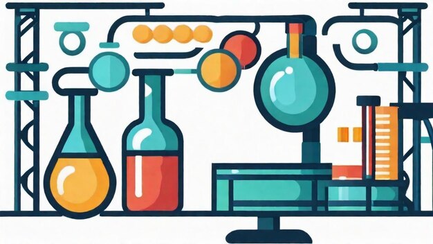 Foto químico conduzindo uma experiência de bioquímica