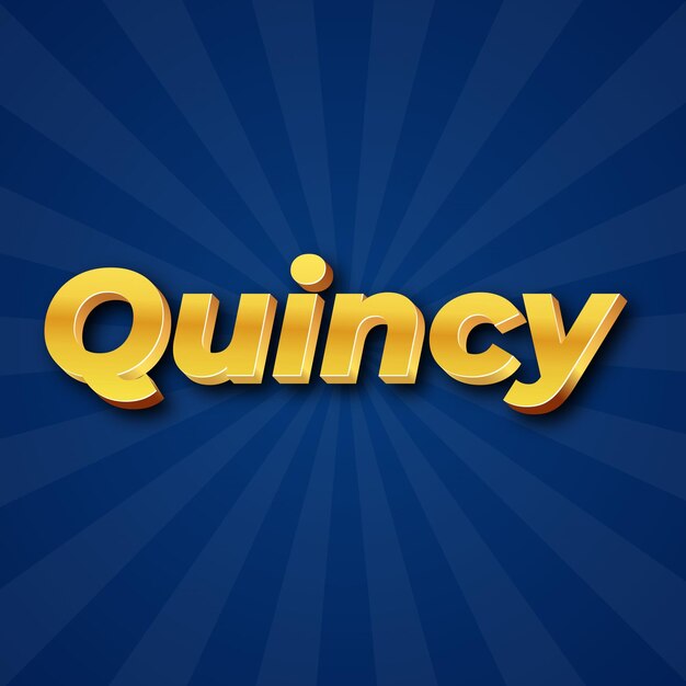 Quincy Texteffekt Gold JPG attraktives Hintergrundkartenfoto