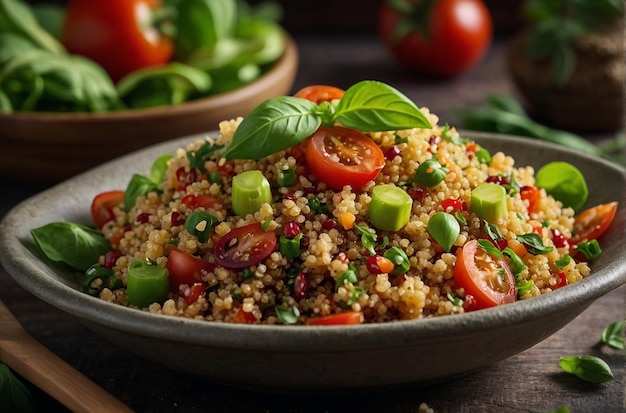 Quinoa Delight Uma sensação de salada rica em nutrientes