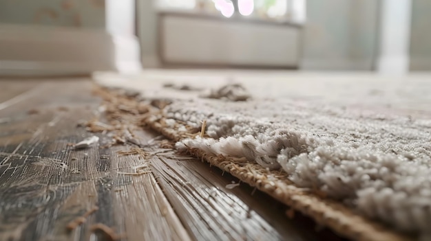 Foto quitar las alfombras e instalar pisos de madera dura o azulejos para un ambiente doméstico más limpio y saludable