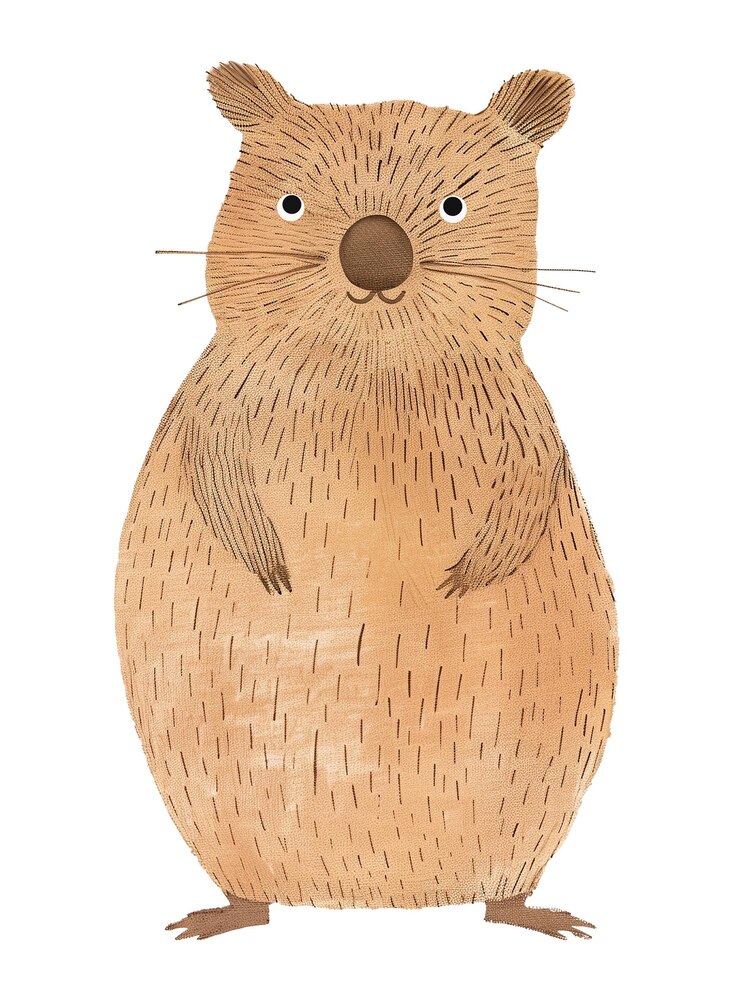 Foto quokka png un animal lindo con un fondo transparente
